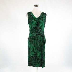 Black green DAVID LAWRENCE A-line dress S